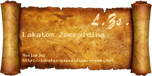 Lakatos Zseraldina névjegykártya